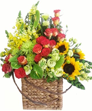 Luxurious Flower Basket 16