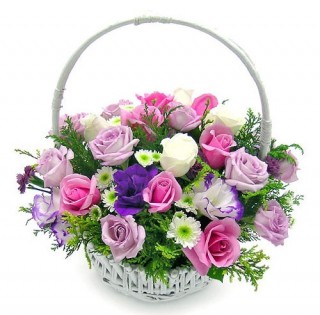 Luxurious Flower Basket 03
