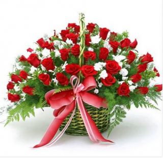 Luxurious Flower Basket 04