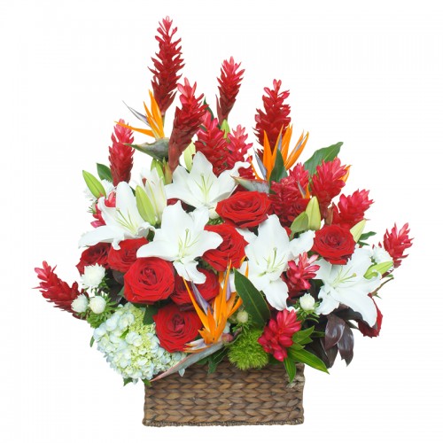 Luxurious Flower Basket 05