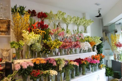 Beautiful Flower Shop in Lach Tray Street, Ngo Quyen District, Hai Phong
