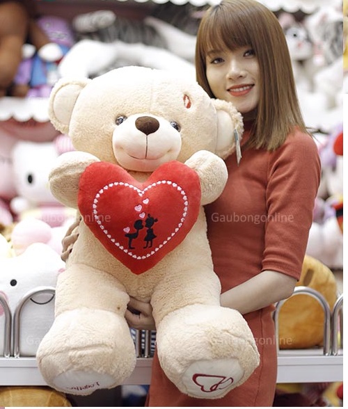 cute teddy bear with girl